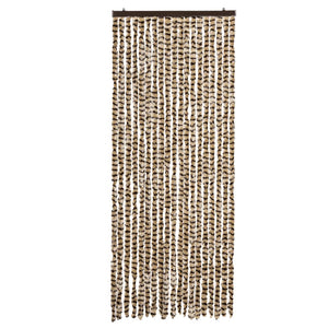 Insektsgardin beige och brun 56x200 cm chenille