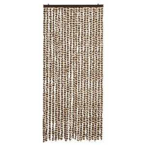 Insektsgardin beige och brun 90x200 cm chenille