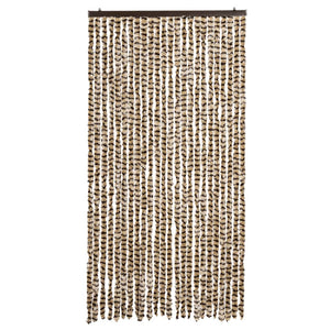 Insektsgardin beige och brun 100x230 cm chenille
