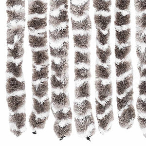 Insektsgardin taupe och vit 56x200 cm chenille