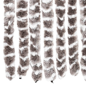 Insektsgardin taupe och vit 90x200 cm chenille