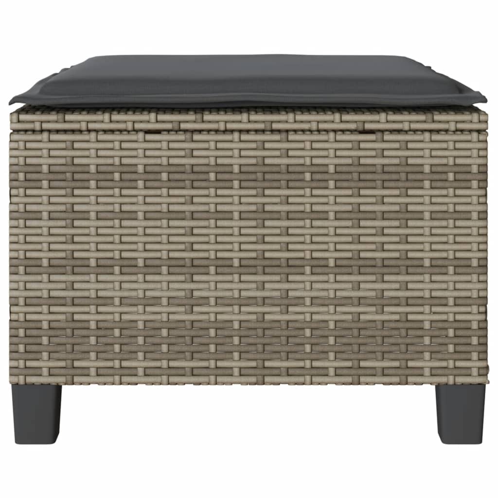 Caféset med dynor 3 delar grå konstrotting