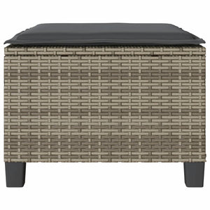 Caféset med dynor 3 delar grå konstrotting