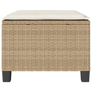 Bistrogrupp med dynor 3 delar beige konstrotting