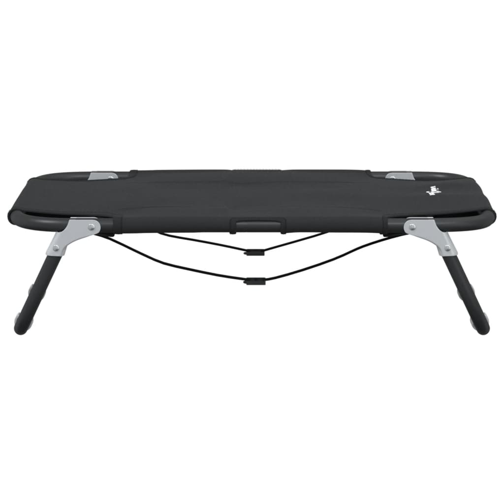 Hundbädd hopfällbar antracit oxfordtyg och stål