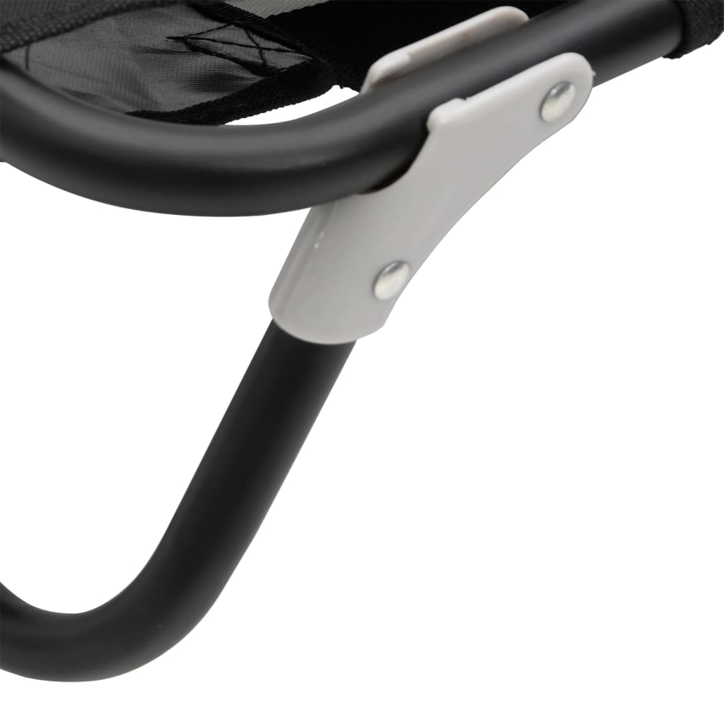 Hundbädd hopfällbar antracit oxfordtyg och stål