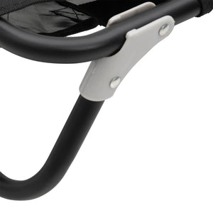 Hundbädd hopfällbar antracit oxfordtyg och stål