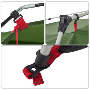 Familjetält 7 personer grön snabbrest