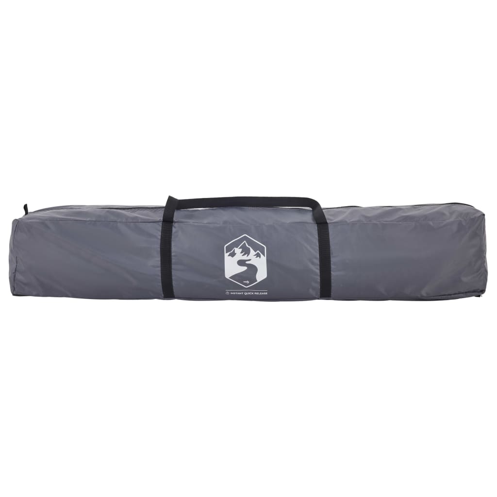 Familjetält 7 personer grå och orange snabbrest