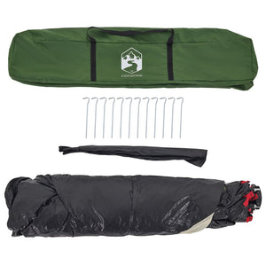 Campingtält 4 personer grön snabbrest