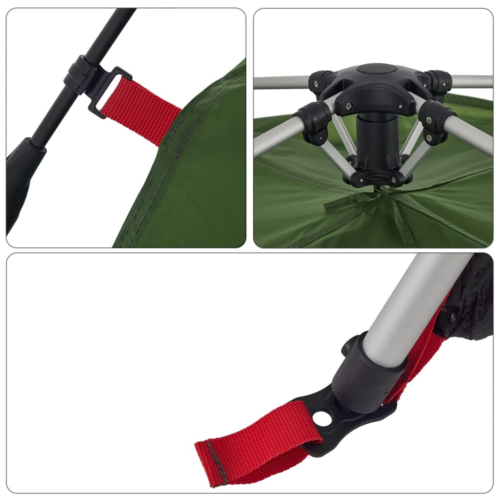 Kupoltält 6 personer grön snabbrest