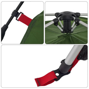 Kupoltält 8 personer grön snabbrest