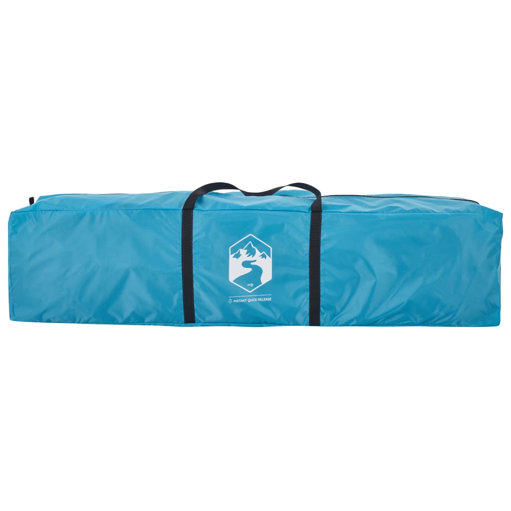 Familjetält 10 personer blå snabbrest