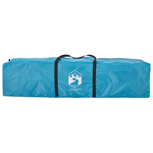 Familjetält 10 personer blå snabbrest