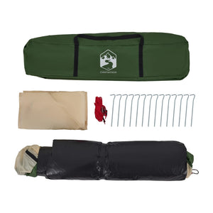 Kupoltält 4 personer grön snabbrest