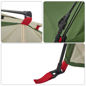 Kupoltält 4 personer grön snabbrest