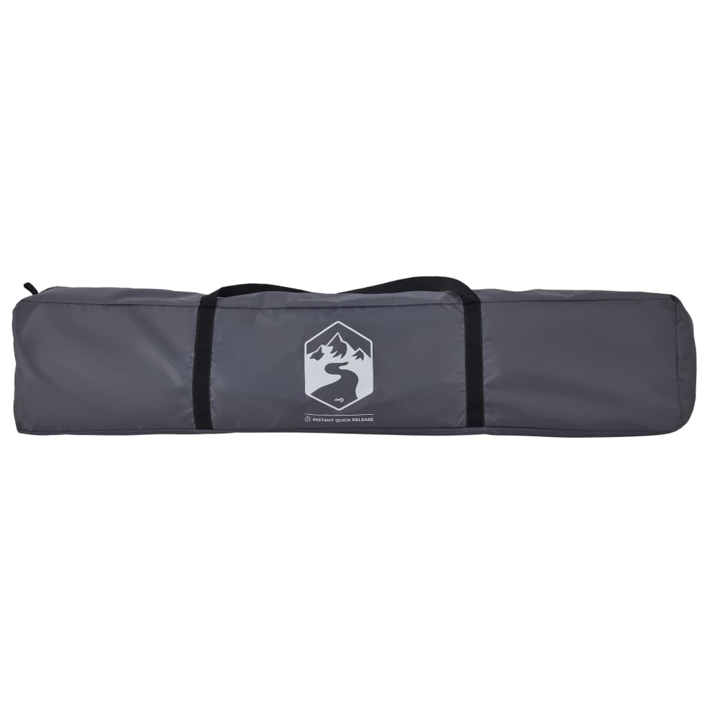 Kupoltält 4 personer grå och orange snabbrest