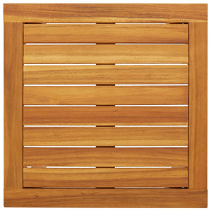 Loungegrupp för trädgården 5 delar svart konstrotting akaciaträ