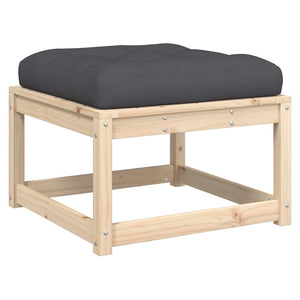 Loungegrupp för trädgården med dynor 7 delar massiv furu