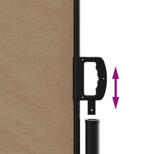 Indragbar sidomarkis taupe 160x300 cm