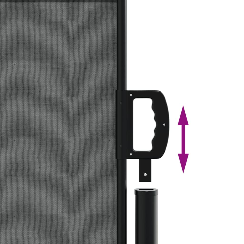 Utdragbar sidomarkis antracit 120x500 cm