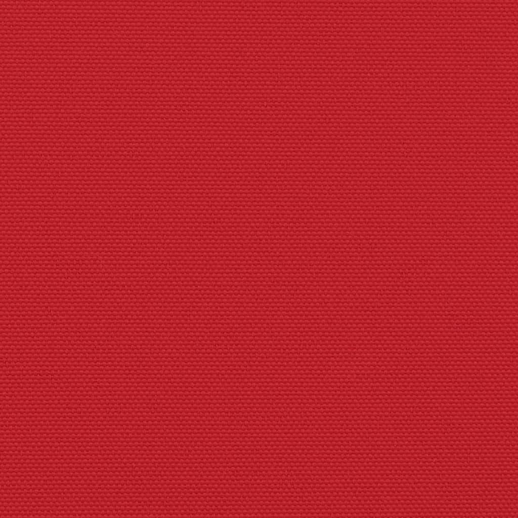 Infällbar sidomarkis röd 140x600 cm