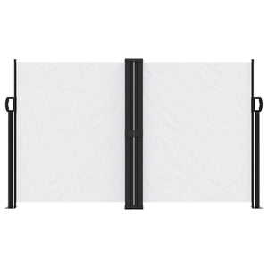 Infällbar sidomarkis vit 140x600 cm