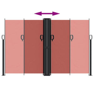 Infällbar sidomarkis terrakotta 160x600 cm