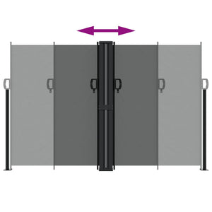 Indragbar sidomarkis antracit 160x1000 cm