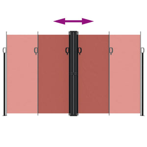 Infällbar sidomarkis terrakotta 200x1000 cm