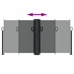 Infällbar sidomarkis antracit 120x1200 cm