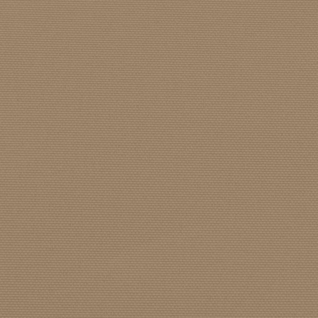 Infällbar sidomarkis taupe 120x1200 cm