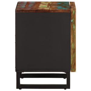 Sängbord 40x34x46 cm massivt återvunnet trä