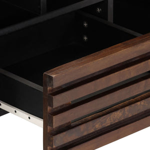 Tv-bänk brun 100x34x46 cm massivt mangoträ