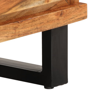 Tv-bänk 100x34x46 cm massivt akaciaträ