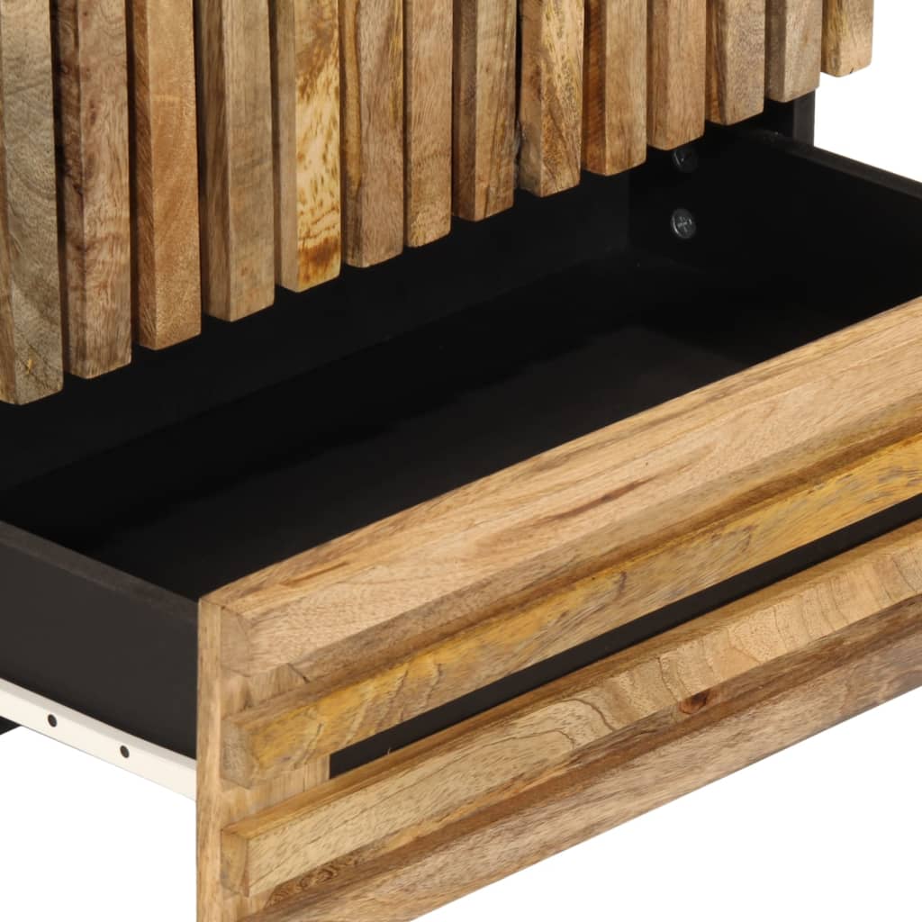 Högskåp 60x34x100 cm massivt grovt mangoträ