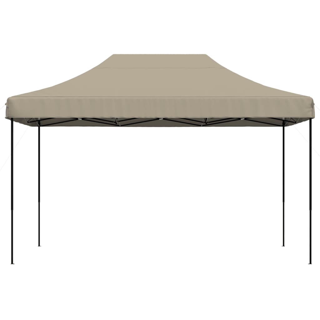Pop-Up hopfällbart partytält 440x292x315 cm taupe