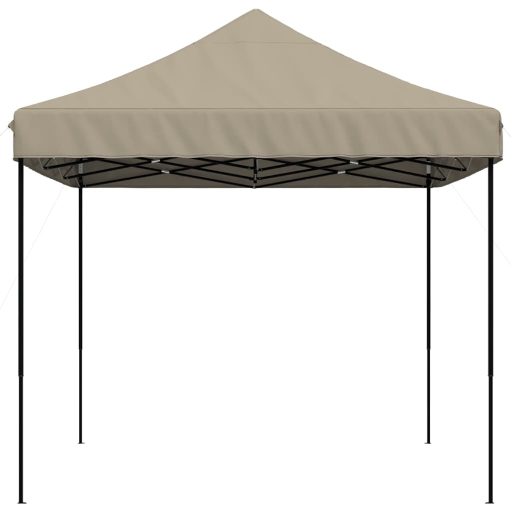 Pop-Up hopfällbart partytält 440x292x315 cm taupe