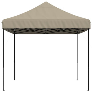 Pop-Up hopfällbart partytält 440x292x315 cm taupe