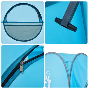 Ombytestält blå pop-up vattentät