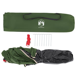 Ombytestält grön snabbrest vattentät