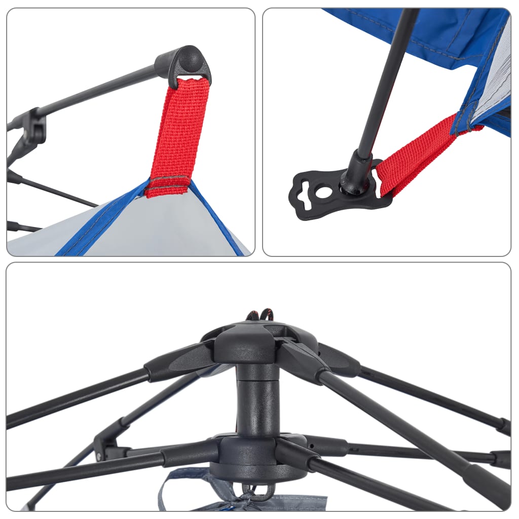 Strandtält azurblå snabbrest vattentätt