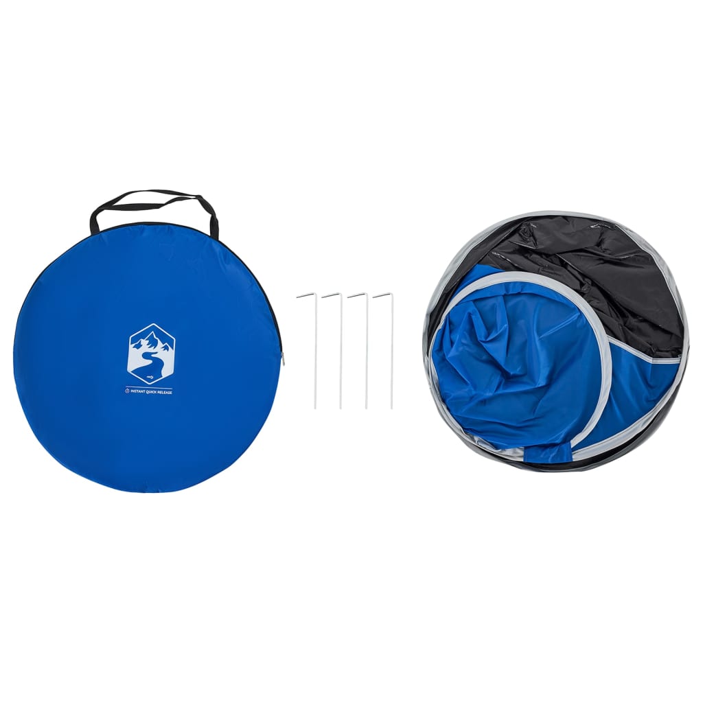 Strandtält azurblå pop-up vattentät