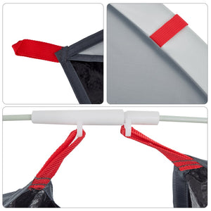 Strandtält 2 personer grå pop-up vattentät