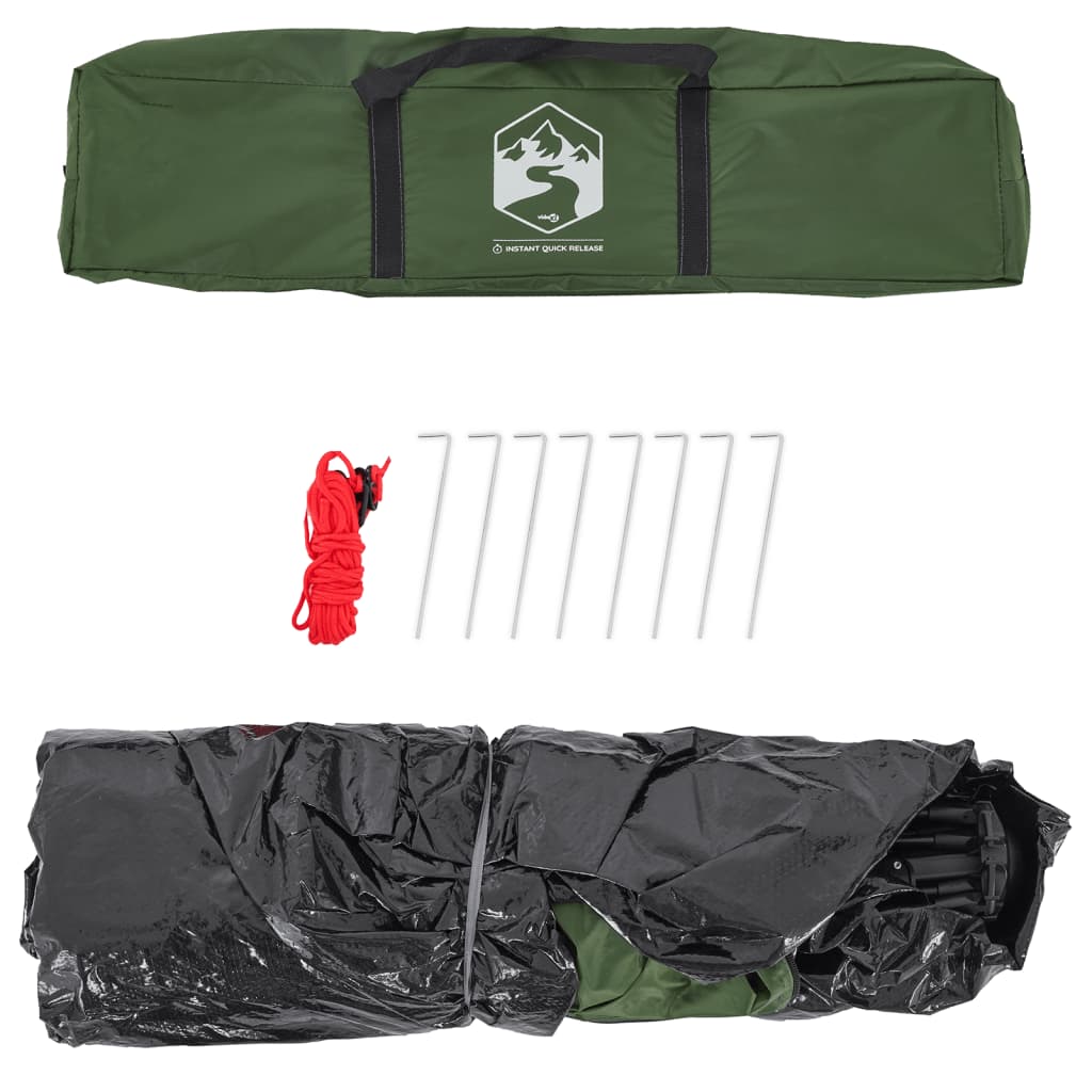 Campingtält 2 personer grön snabbrest