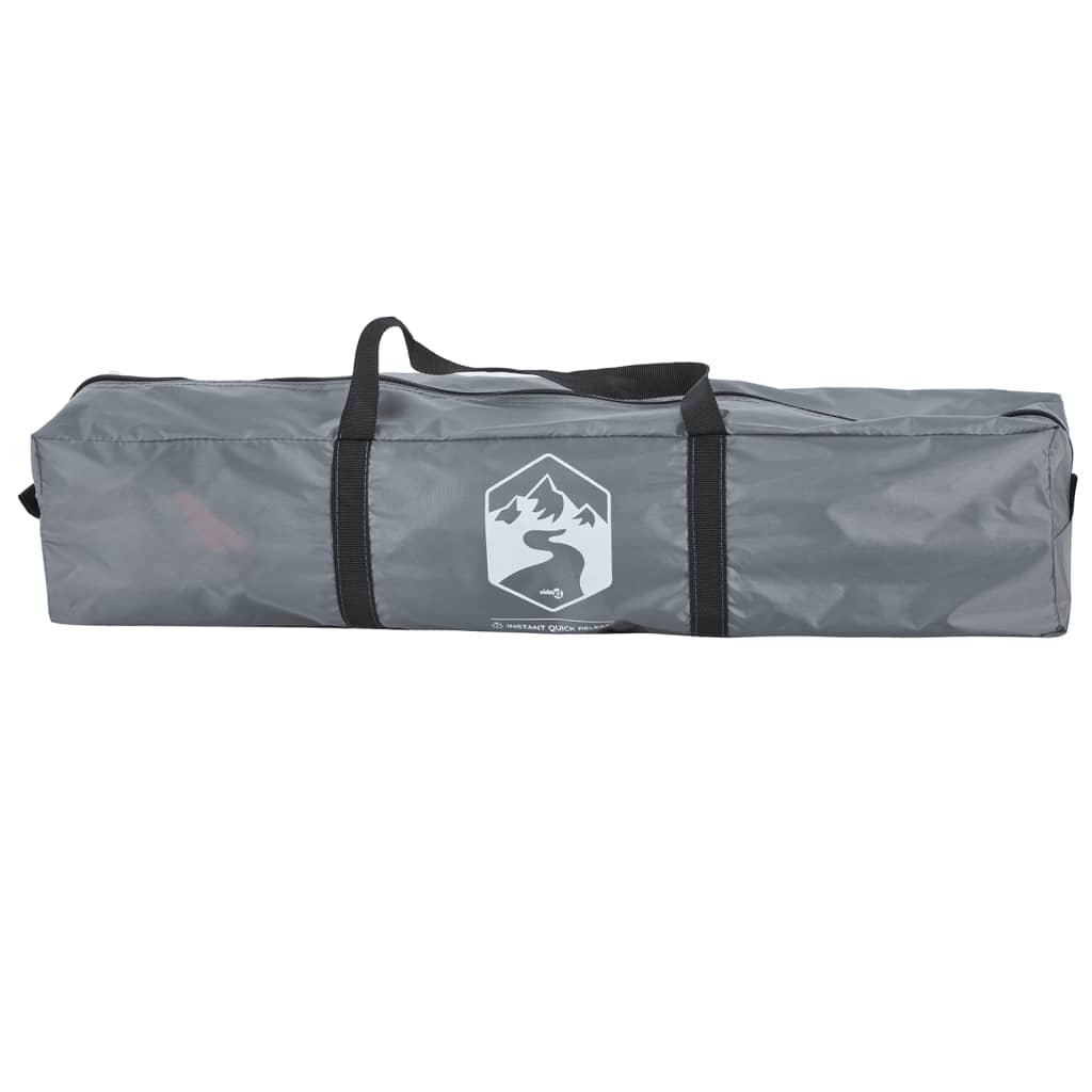 Campingtält 2 personer grå och orange snabbrest