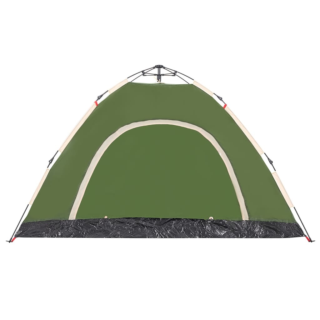 Campingtält 4 personer grön snabbrest