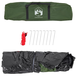 Campingtält 4 personer grön snabbrest