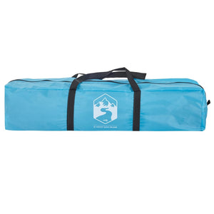 Campingtält 4 personer blå snabbrest