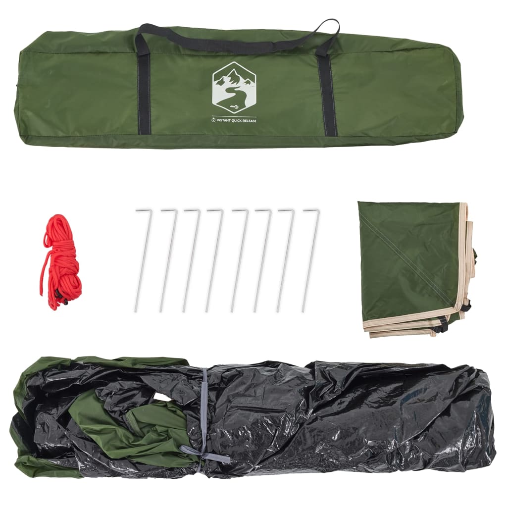 Kupoltält 3 personer grön snabbrest